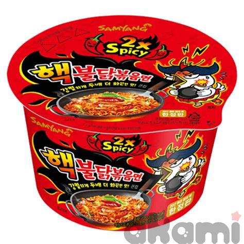 Лапша быстрого приготовления со вкусом курицы очень острая Hot chicken flavor 2х spicy 105г