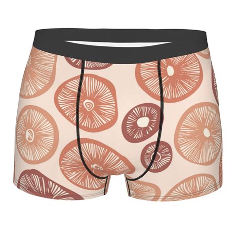 Disketp Mushrooms Men S Boxer Briefs Soft And Breathable Cotton