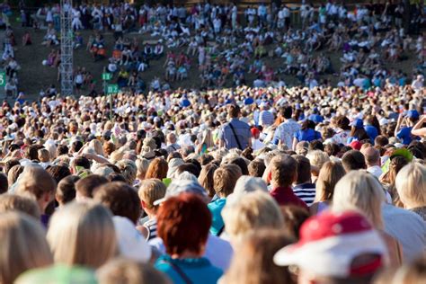 Large Crowd Of People Stock Image Colourbox