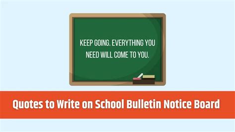 50 Quotes to Write on School Bulletin Notice Board