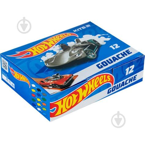 ᐉ Гуашь 12 цветов x 20 мл HW23 063 Hot Wheels KITE Купить в Киеве Украине Лучшая цена в