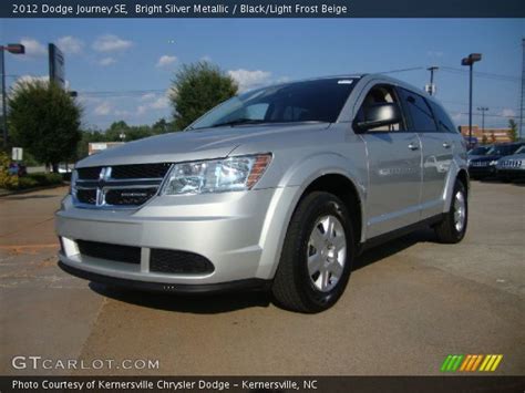 Bright Silver Metallic 2012 Dodge Journey Se Blacklight Frost