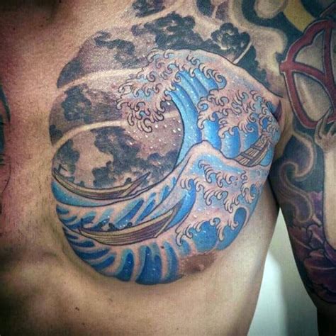 Japanese Wave Tattoo Designs For Men Oceanic Ink Ideas