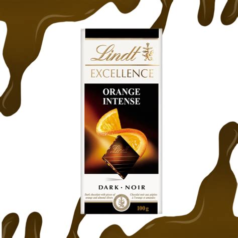 Lindt Excellence Dark Orange Intense Bar G Lazada