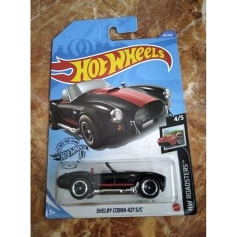Jual Hot Wheels Shelby Cobra S C HW Roadsters Hitam Mainan Anak Mobil Mobilan Real Car Mobil