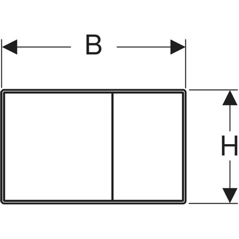 Geberit Sigma60 Actuator Plate For Dual Flush Surface Even Geberit
