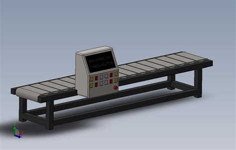 皮带输送机3d模型设计图纸solidworks 2017模型图纸免费下载 懒石网