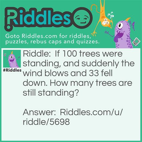 100 Trees Riddle And Answer