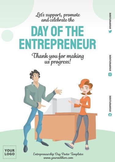 Printable Entrepreneurship Day Poster Templates