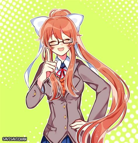 Monika In Glasses Literature Club Literature Club