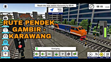 SIMULATOR KERETA API INDONESIA RUTE PENDEK GAMBIR KARAWANG TRAIN