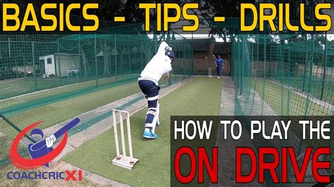 How To Play The On Drive Cricket Batting Technique Cricket Coaching