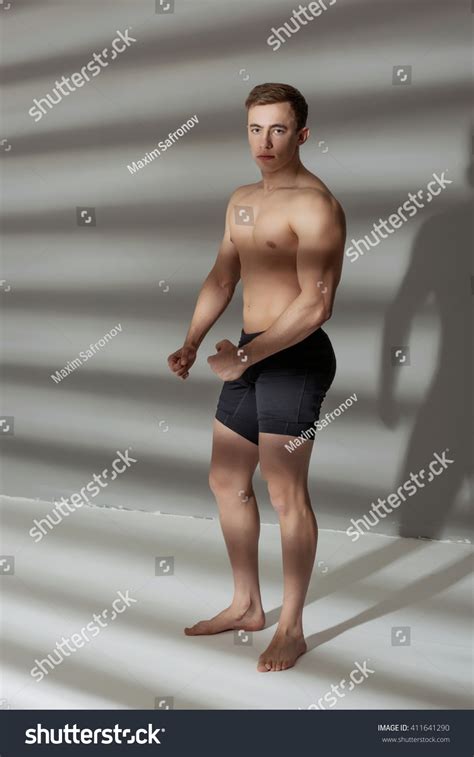 Fit Sports Man Showing His Naked Stock Photo Shutterstock