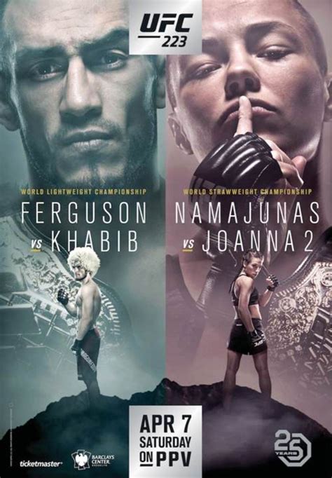 UPDATED – UFC 223: Khabib vs. Iaquinta Event & Fight Card - MMAWeekly ...