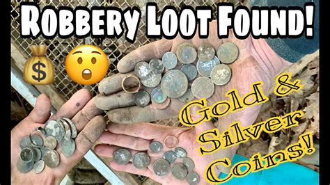 Robbery Loot Found Metal Detecting Tons Of Silver Coins Gold Sifting