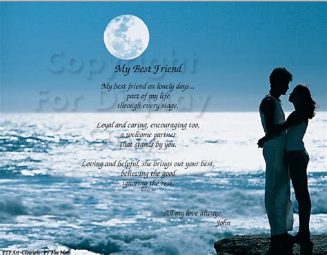 Friendship Poem Personalized Print Printed Ready to Frame - Etsy