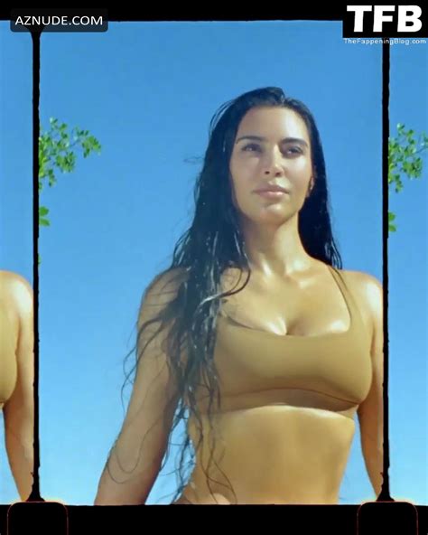Kim Kardashian Sexy Poses Showing Off Her Hot Tits And Ass In A Photoshoot For SKIMS SWIM AZNude