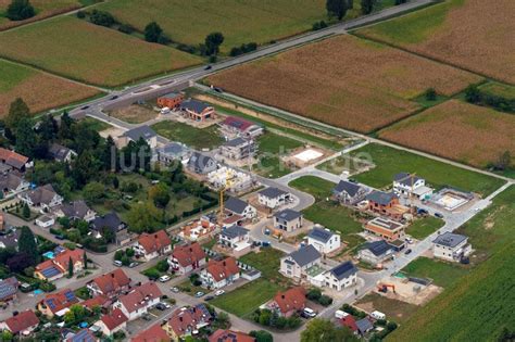 Orschweier Von Oben Baustellen Zum Neubau Wohngebiet Einer