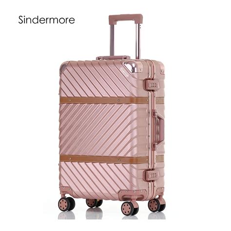 Aliexpress Buy Sindermore Aluminum Frame VS PC Luggage Suitcase