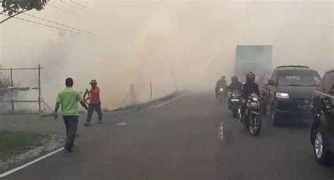 Kabut Asap Tebal Pembelajaran Di Kota Palangka Raya Dialihkan Ke PJJ