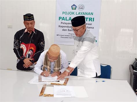 Mpu Kabupaten Aceh Selatan Tandatangani Mou Dengan Disdukcapil Aceh