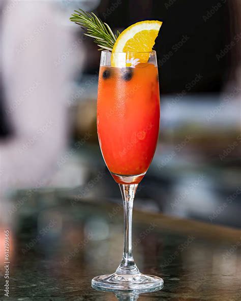 Pink Lady Strawberry Margarita Sex On The Beach Or Pink Negroni Cocktails On The Bar In The