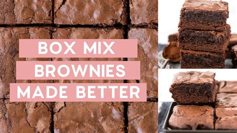 How To Make Box Brownies Better Youtube