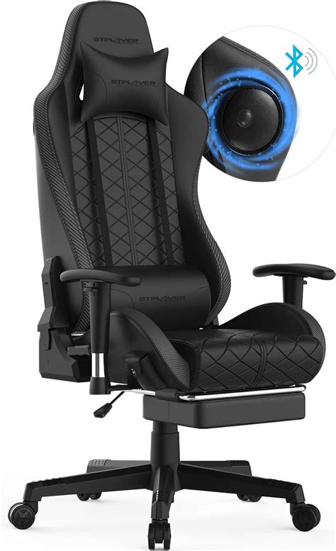 Amazon GTPLAYER Gaming Chair With Footrest And Bluetooth Speakers