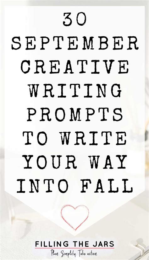 30 September Creative Writing Prompts To Write Your Way Into Fall