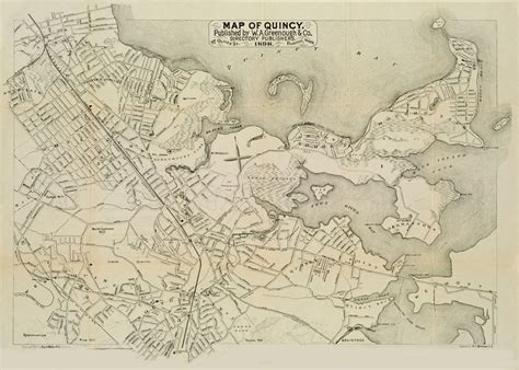 Map of Quincy, MA 1898 High Resolution Digital Download - Etsy