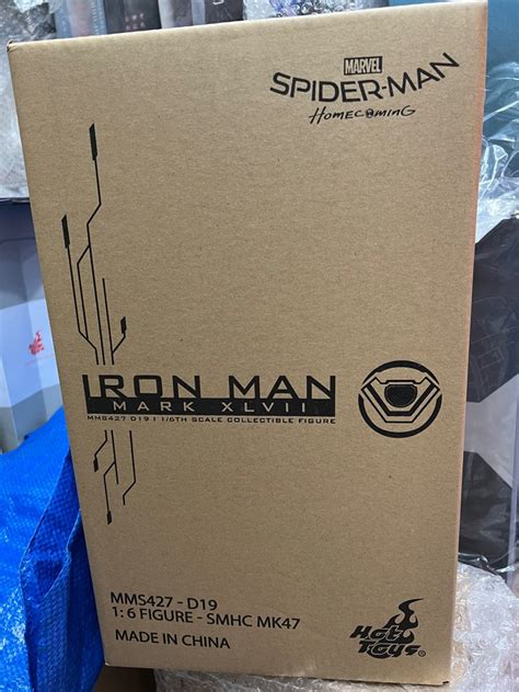 全新未開封 Hottoys Hot Toys MMS D MMS D Homecoming Spider Man Iron Man Mark XLVII