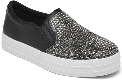 Skechers Women S Street Double Up Take The Lead Platform Slip On Casual Sneakers From Finish