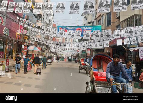 Dhaka Bangladesh 22 décembre 2023 affiche de campagne électorale