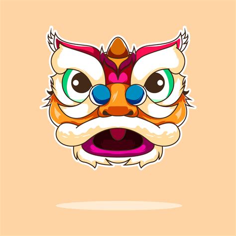 Premium Vector L Chinese Lion Dance Vector Illustration New Year Cute