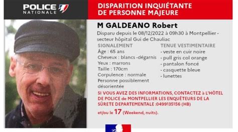 Montpellier disparition inquiétante signalée par la Police Nationale