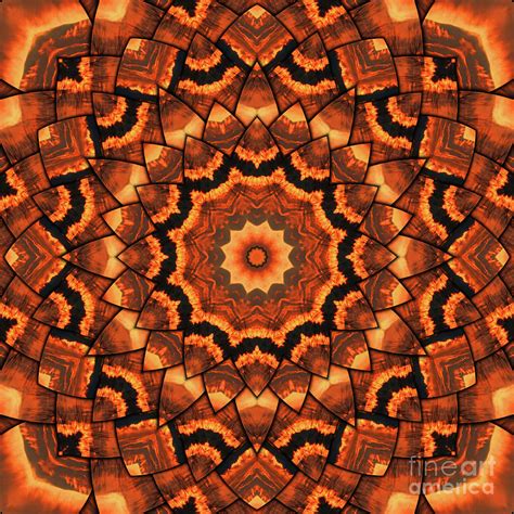 Africa Sunset In Kaleidoscope Digital Art By Ludek Sagi Lukac Fine