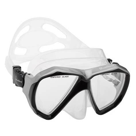 Used Blue Reef Valiant Mask Charcoal Scuba