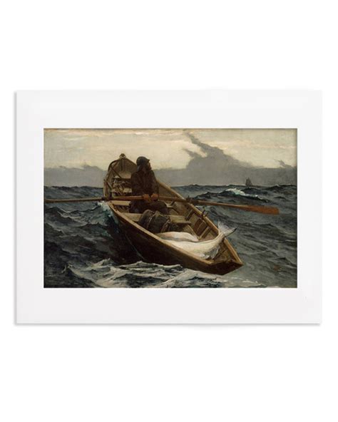 Winslow Homer Fog Warning Matted Postcard - MFA Boston Shop | Gifts from the Museum of Fine Arts ...