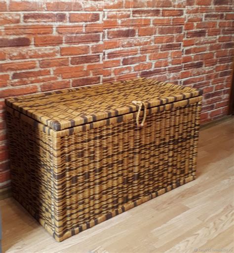 Хранение вещей: Плетеный сундук для дома на заказ в интернет-магазине ...