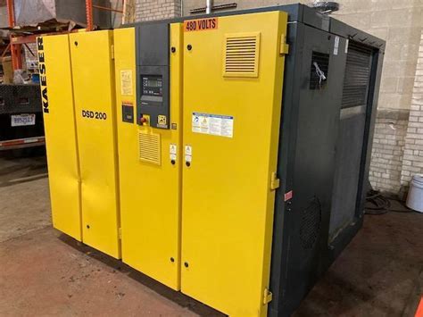 Kaeser 200 Hp Model DSD 200 Rotary Screw Air Compressor FP Miller