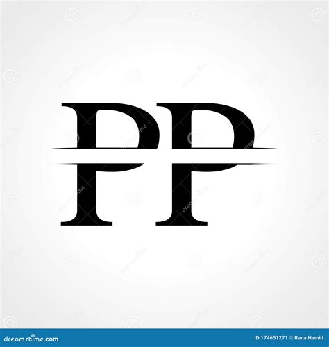 Initial Monogram Letter Pp Logo Design Vector Template Abstract Pp