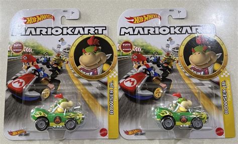 New Hot Wheels Mario Kart Bowser Jr Flame Flyer Lot Vhtf