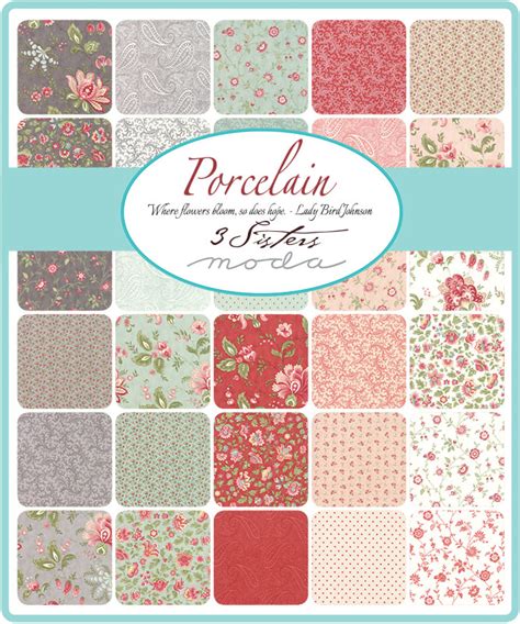 Moda Porcelain Jelly Roll By Sisters Jr Emerald City Fabrics