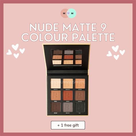 Readystock Free Gift By Beauty Bay Nude Matte Colour Palette Shopee Malaysia