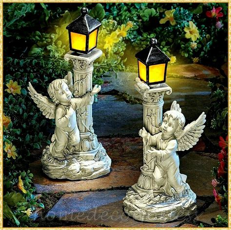 Full Size Item Image Solar Garden Decor Garden Statues Outdoor