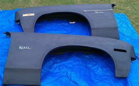 Purchase 1970-74 OEM CHEVY NOVA FRONT FENDERS PAIR LH/RH WITH EXTENSION'S AND MOLDINGS in San ...