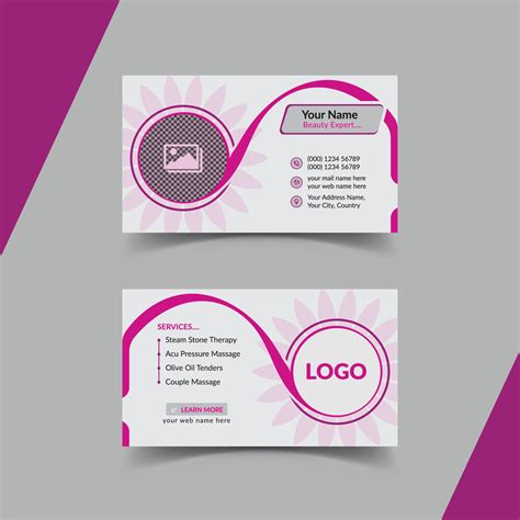 beauty spa business card design template 6411430 Vector Art at Vecteezy