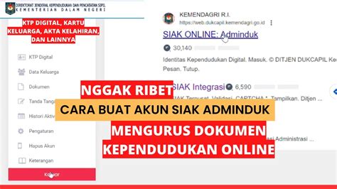 Cara Buat Akun Siak Adminduk I Mengurus Dokumen Kependudukan Online