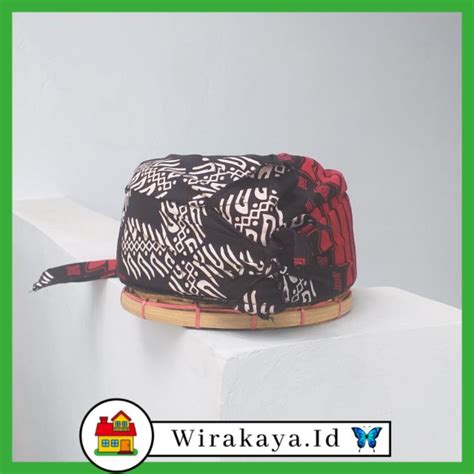 Jual Iket Ikat Kepala Tradisional Sunda Motif Batik Merah Putih All