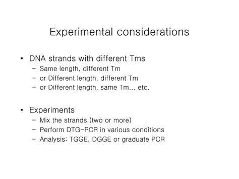 Ppt Denaturation Temperatuare Gradient Polymerase Chain Reaction By Product Powerpoint